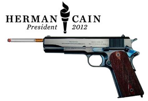 herman cain let a lamb buy a gun|herman cain model.